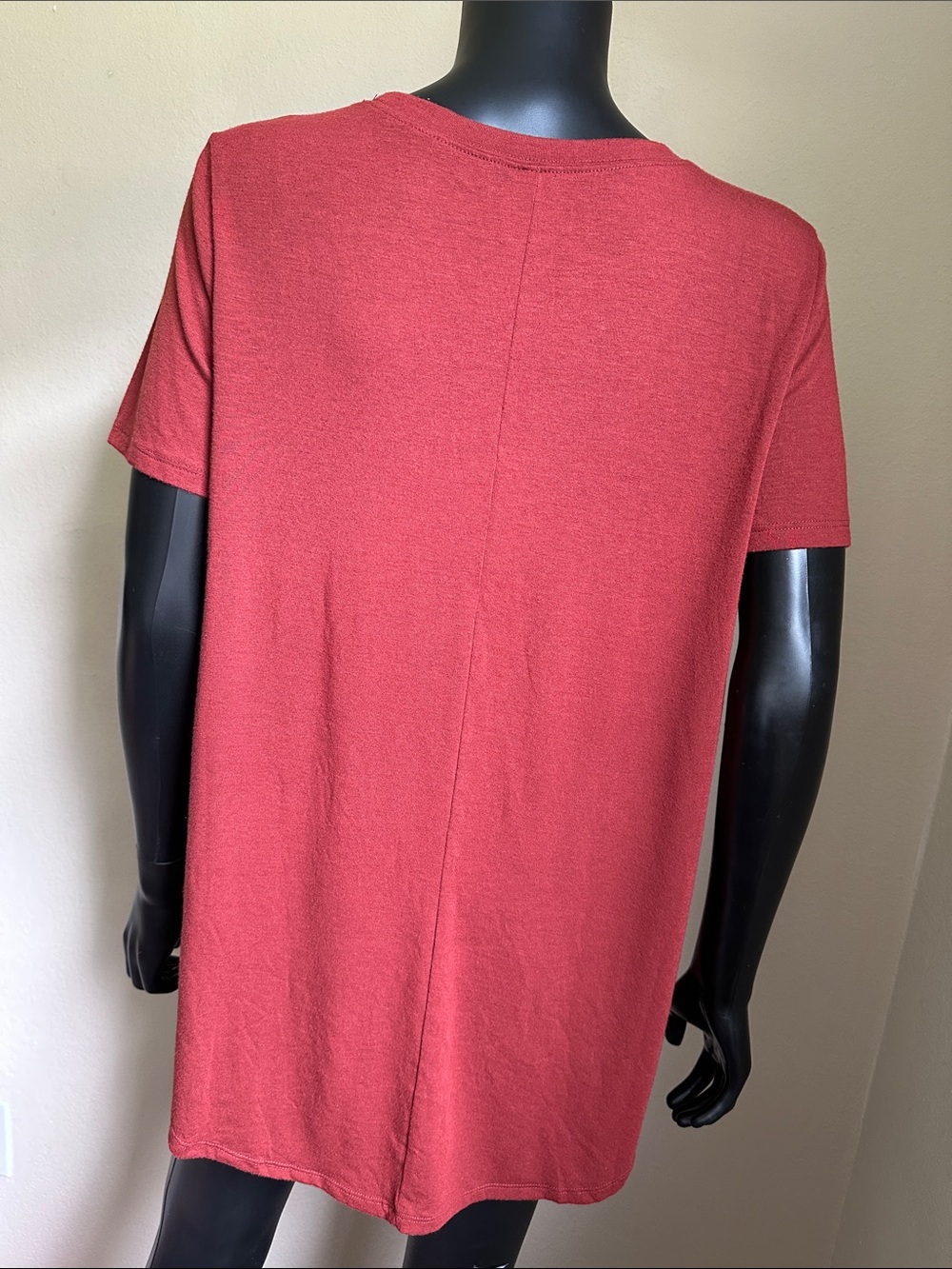 Zenana Outfitters Rust Terracotta Relaxed Longline Tunic Tee - Picture 9 of 12